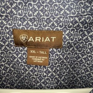 Ariat long sleeve patterned shirt.